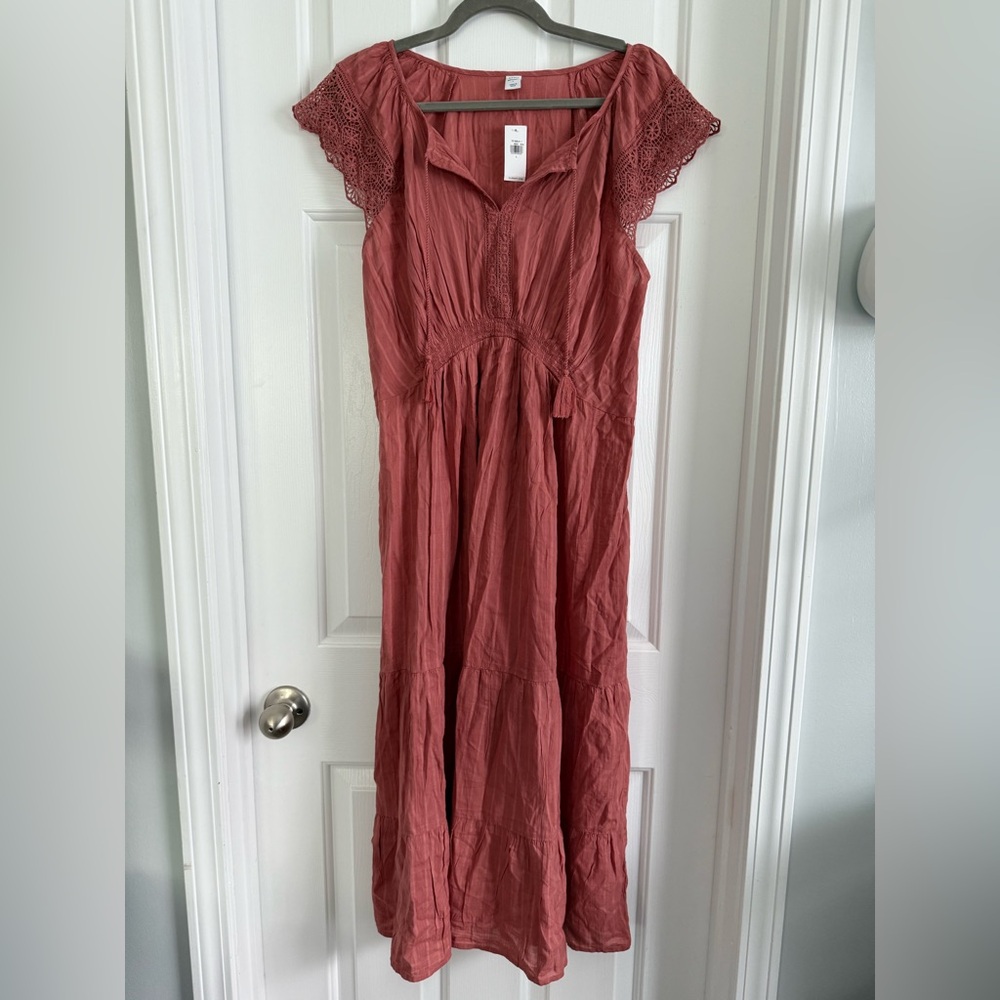 NWT Maternity Midi Dress - Old Navy - Picture 2 of 5